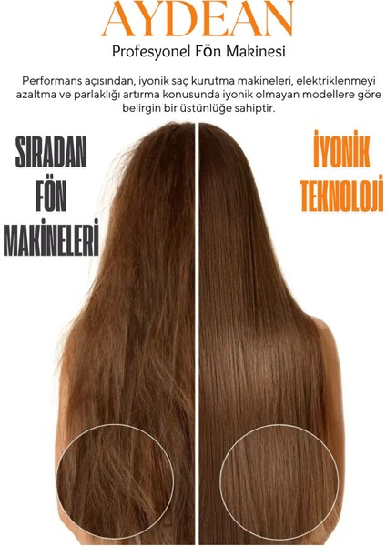 Saç Kurutma Fön Makinası + Vigo Başlığı 4200 Turuncu
