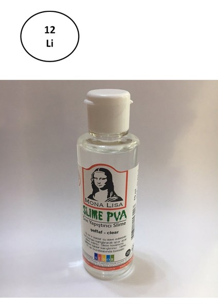Südor Sıvı Yapıştırıcı Slime Şeffaf 70 ml 12'li