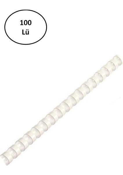 Mas Plastik Spiral 6 mm Beyaz 100'LÜ fiyatları