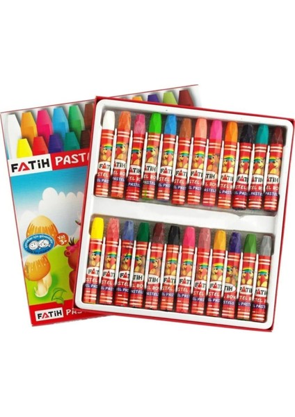 Fatih Pastel Boya 24 Renk King Size Kutulu