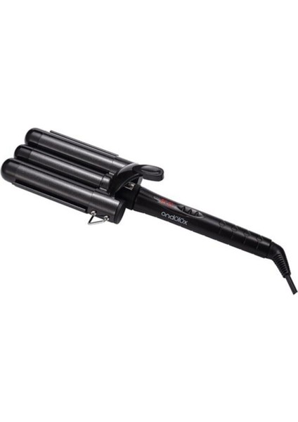 Şık ve kullanışlı 32 mm seramik saç maşası, siyah, 210°C sıcaklık, kolay şekillendirme