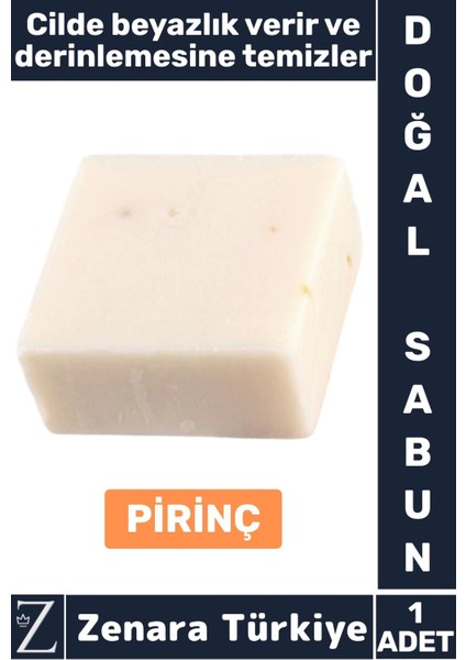 Bitkisel Organik Doğal Saç Yüz Vücut El Kullanım Cilt Beyazlatıcı Derin Temizlik Sabun Pirinç