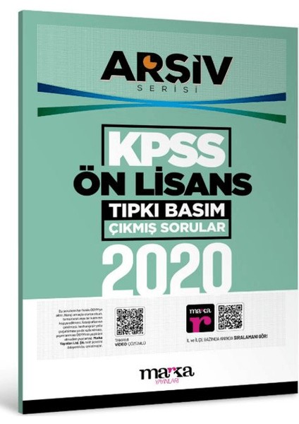 2020 Kpss Ön Lisans Arşiv Serisi Tıpkı Basım Çıkmış Sorular
