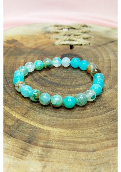 Akuamarin Doğal Taş Bileklik Kutulu fiyatları