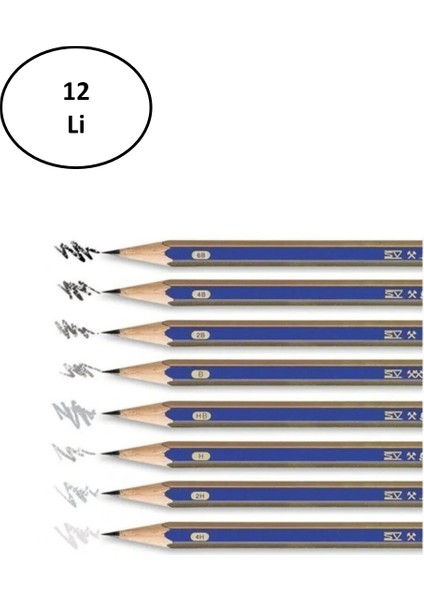 Faber-Castell Goldfaber 1221 Dereceli Kurşunkalem 5b 12'li