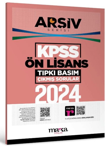 2024 Kpss Ön Lisans Arşiv Serisi Tıpkı Basım Çıkmış Sorular