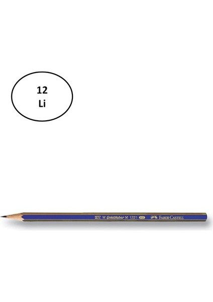Faber Castell Goldfaber 1221 Dereceli Kurşun Kalem 5h 12'li