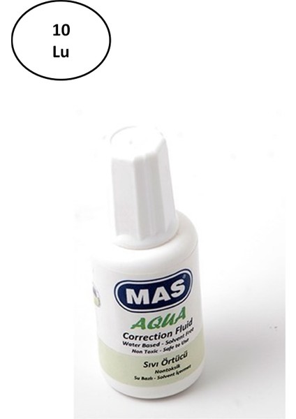 Mas Su Bazlı Sıvı Örtücü Silici 20ML 10'lu
