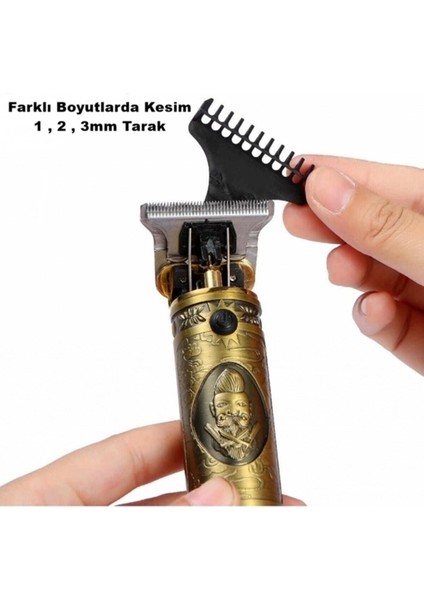 Çok Fonksiyonlu Vücut Tıraş ve Çizim Makinesi, Kablosuz, Kuru Kullanım