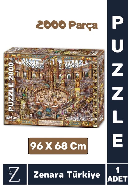 Eğlenceli Eğitici El Göz Görsel Algı Hafıza Beceri Geliştirici 2000PARÇA Puzzle Kadınlar ve Erkekler