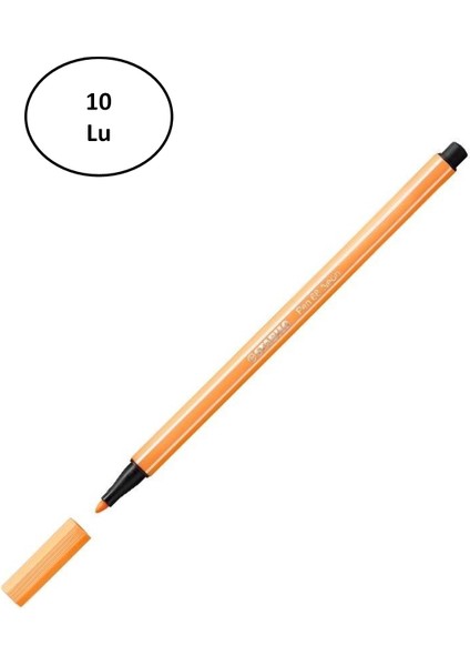 Umut Stabilo Pen 68 Florasan Orange 68/054 10'lu