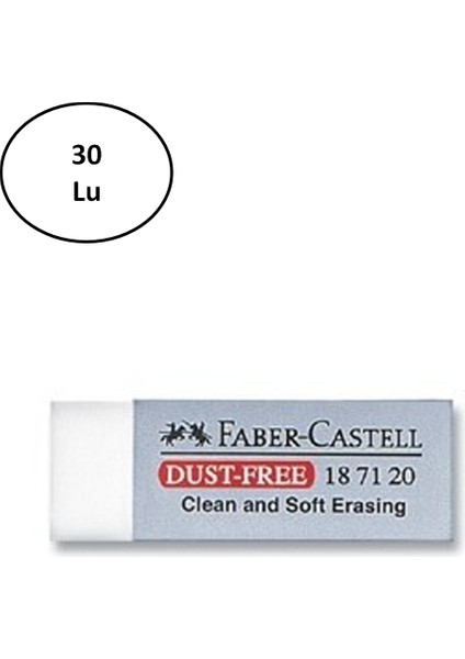 Faber-Castell Dust-Free Silgi 30'lu