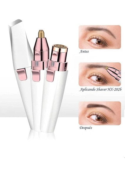 Çift Fonksiyonlu Kablosuz USB Tüy Alma Aleti, Kaş, Bıyık ve Vücut İçin Kullanım fiyatları