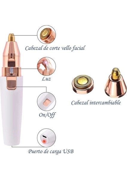 Çift Fonksiyonlu Kablosuz USB Tüy Alma Aleti, Kaş, Bıyık ve Vücut İçin Kullanım modelleri