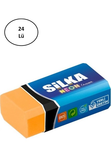 Silka Art.3 Neon Silgi 24'lü Paket