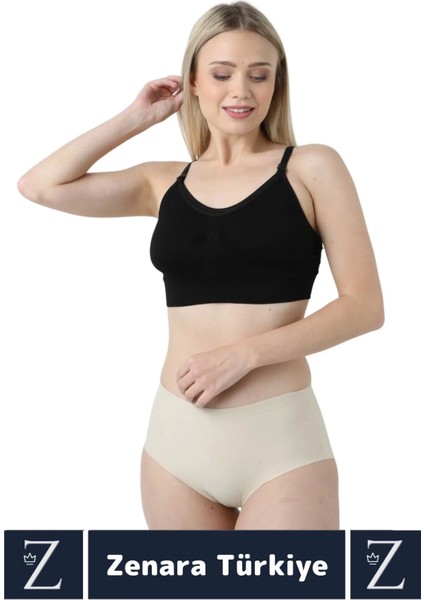 Doğal Görünüm Toparlayıcı Pamuklu Balensiz Dikişsiz Hamile Lohusa Tam Kalıp Konforlu Emzirme Sütyeni fırsatları