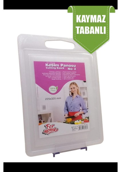 Kesme Tahtası Plastik Büyük Kesme Sunum Tahtası Kesim Panosu 225X325 mm ROYALEKS-FR-108 modelleri