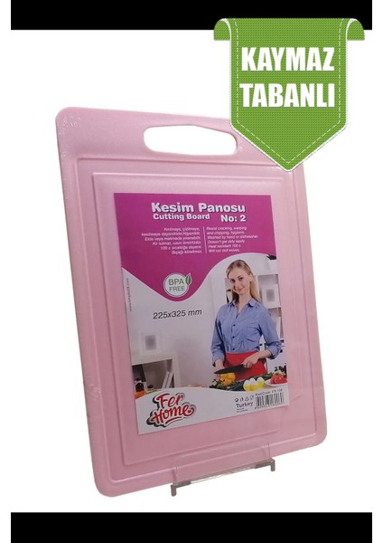 Kesme Tahtası Plastik Büyük Kesme Sunum Tahtası Kesim Panosu 225X325 mm ROYALEKS-FR-108 fırsatları