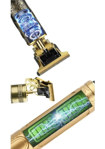 USB Şarjlı Dragon Profesyonel Saç Sakal Ense Çizim Tüm Vücut Tüyü Lazer Öncesi Tıraş Makinesi