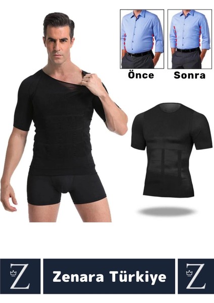 Jinekomasti Dik Duruş Göğüs Göbek Toparlayan Sıkılaştıran Ultra Esnek Erkek Fanila Korse 2 Adet modelleri