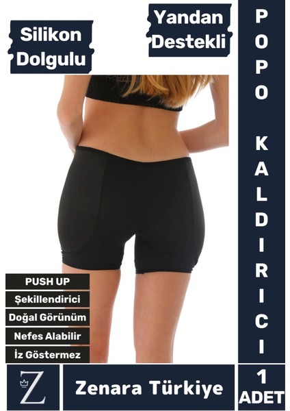 Kaymaz Iz Iç Göstermez Push Up Popo Kaldırıcı Şekillendiren Yandan Destekli Dolgulu Şort Korse