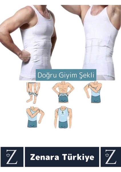 Özel Üretim Jinekomasti Dik Duruş Göbek Göğüs Toparlayan Sıkılaştıran Ultra Esnek Erkek Atlet Korse
