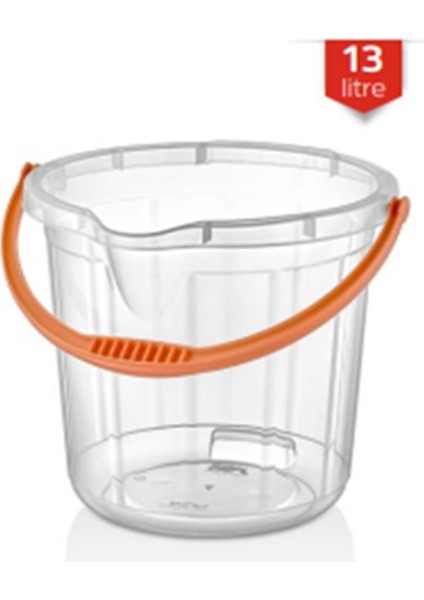 13 Lt. Temizlik Kovası Şeffaf ROYALEKS-MRD261