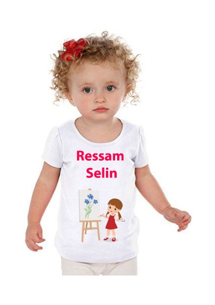 Ressam Figürlü Isimli Takım – Bebek & Çocuklara Özel Baskı