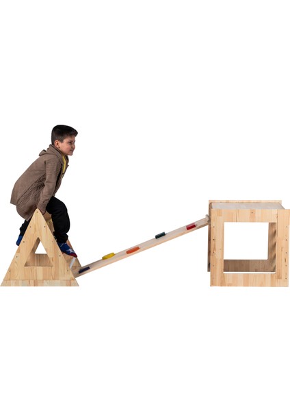 Montessori Pikler Karesi, Üçgen ve Rampa (3'li Set).