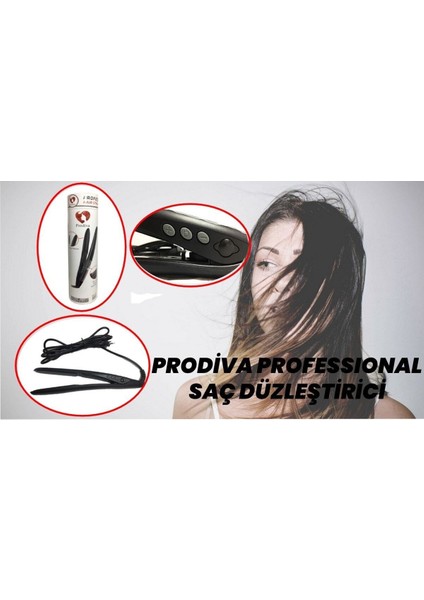 Saç Düzleştirici ve Bakım Seti, Seramik Plaka, 230°C, 220-240 V