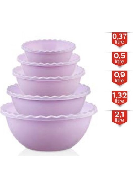 5’li Tırtıllı Yuvarlak Badya ROYALEKS-MRD809