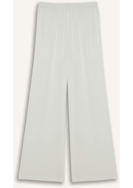Wide Leg Cepli Yüksek Bel Standart Boy Krinkıl Viskon Geniş Paça Pantolon Z5705AZ25HS