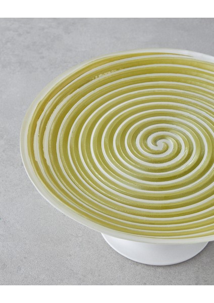 Swirly Cam Kek Standı 21 cm Yeşil modelleri