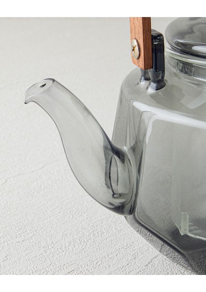 Olina Borosilikat Cam Demlik 800 ml Gri fiyatları