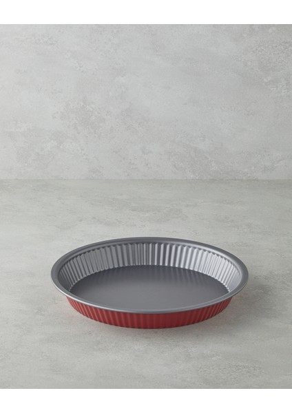 Baker’s Choice Karbon Çelik Tart Kek Kalıbı 28 x 4 cm Kırmızı