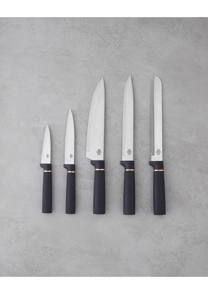 Chef Cut Paslanmaz Çelik 6 Parça Bıçak Seti 11X11X22 cm Siyah modelleri
