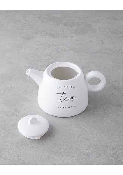 Tea Time New Bone China Demlik Seti 600 ml Beyaz fiyatları