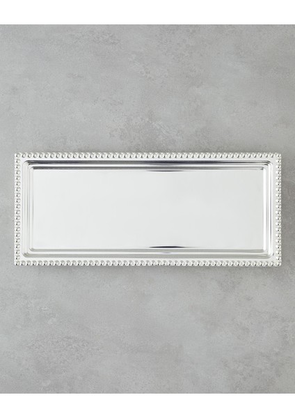 Treas Metal Tepsi 40X17 cm Silver