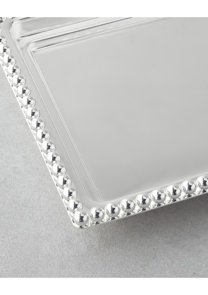 Treas Metal Tepsi 40X17 cm Silver