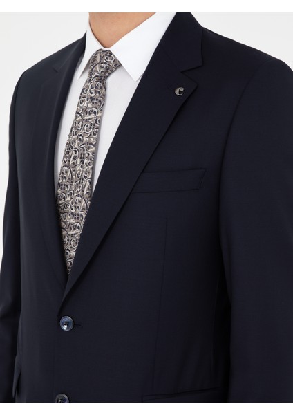 Erkek Lacivert Slim Fit Takım Elbise 50298106-VR033