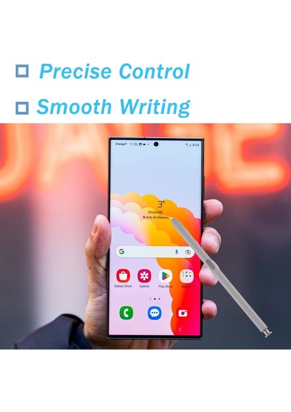 Samsung Galaxy S24 Ultra S928 Dokunmatik Ekran Kalemi (Bluetooth Uyumlu Fonksiyonu Olmadan) (Logo Olmadan) - Gri (Yurt Dışından)
