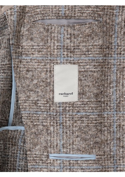 Erkek Açık Kahverengi Slim Fit Ceket 50290526-VR002