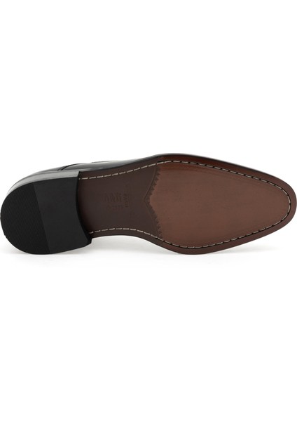 Erkek Siyah Microlight Taban %100 Deri Klasik Ayakkabı 50295757-VR046