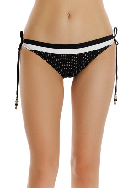 Siyah Aksesuar Detaylı Bikini Alt