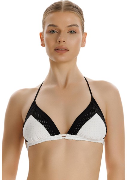 Siyah Üçgen Bikini Üstü