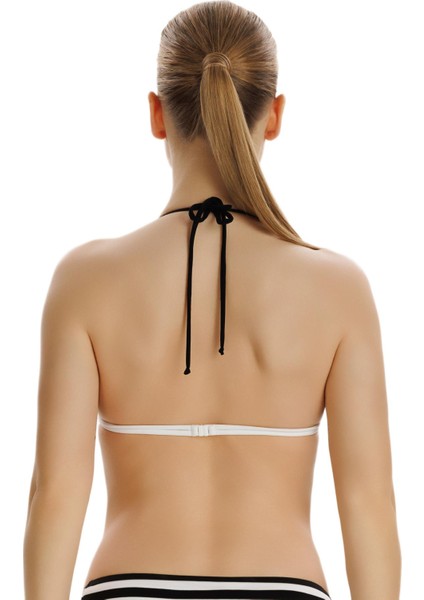 Siyah Üçgen Bikini Üstü