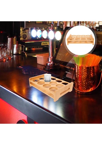 Shot Bardakları Seti Shot Bardak Tepsisi Tutucu (Yurt Dışından)