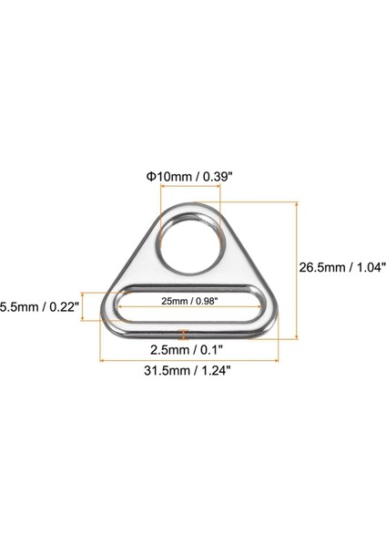 Üçgen D Halkası Ayarı Webbing Okul Çantası Askısı Webbing-B (Yurt Dışından)