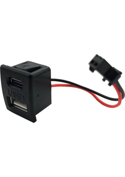 USB Dişi Tabanlı Tip-C Çift Katmanlı Soket (Yurt Dışından)