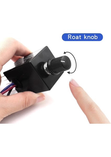 2 Adet 12V24V Dc Motor Hız Kontrol Cihazı Evrenseldüğme Vida (Yurt Dışından)